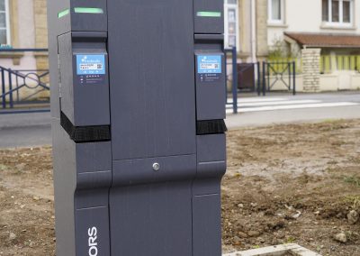 Borne de charge pour véhicules électrique, Place de la République à Rombas