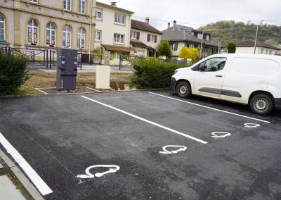Rénovation de la Place de la République à Rombas - Bornes de charge pour véhicules électriques